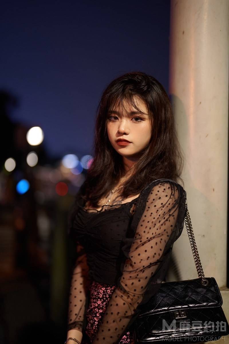 夜景模特