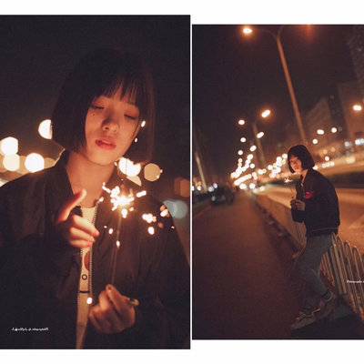 夜景模特