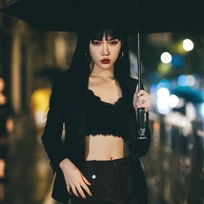 夜景模特