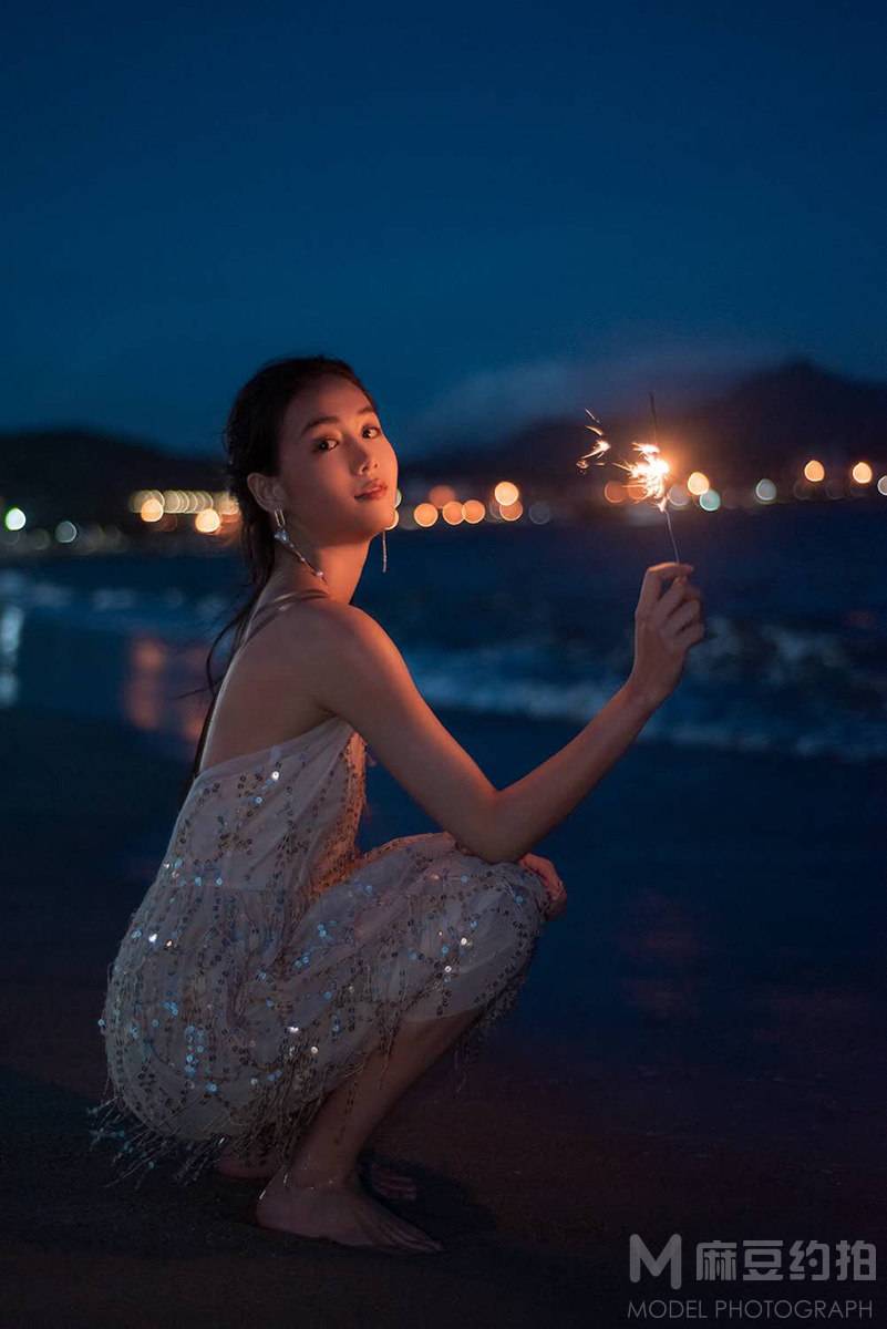 夜景模特
