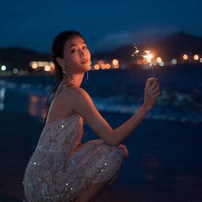 夜景模特