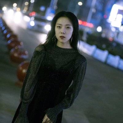 夜景模特