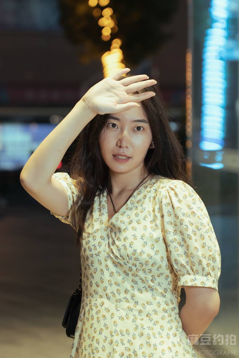 夜景模特