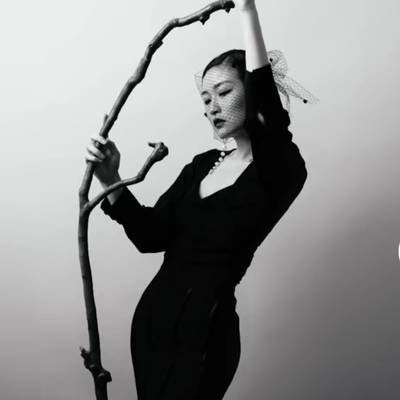 黑白模特