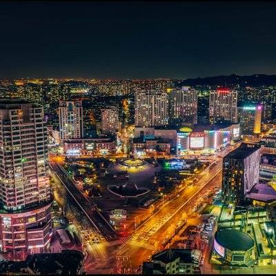 夜景模特