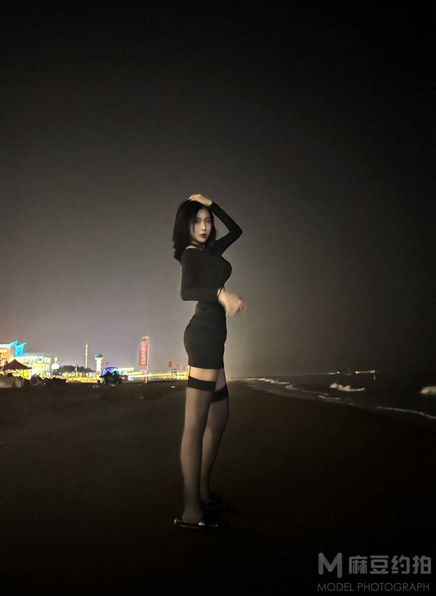 夜景模特