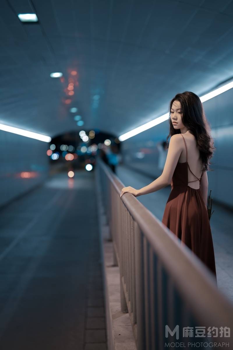 夜景模特