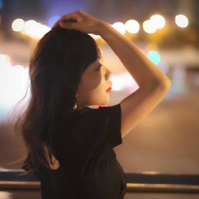夜景模特