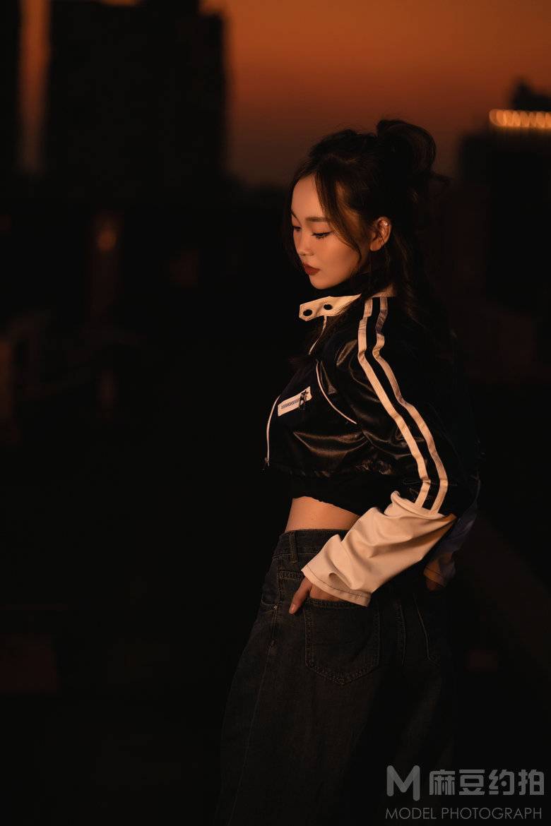 夜景模特
