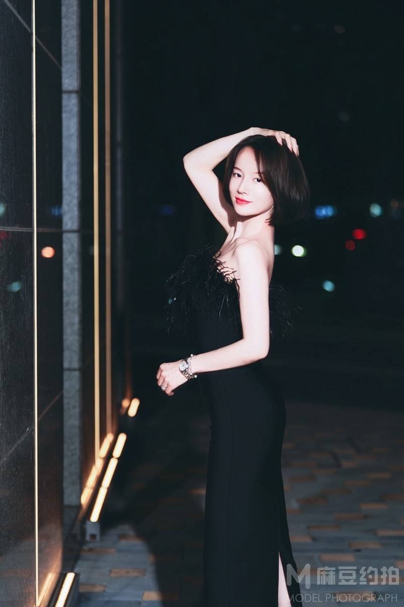 夜景模特
