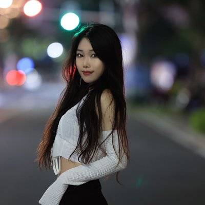 夜景模特