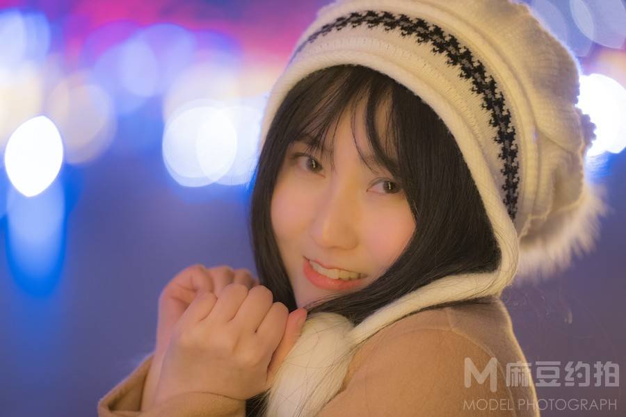 夜景模特