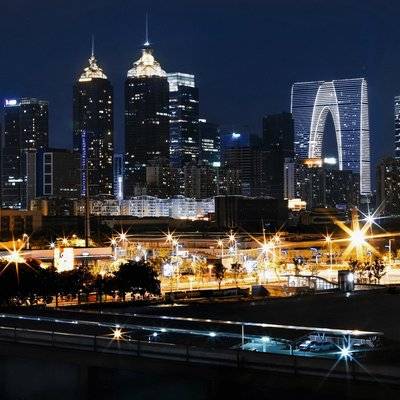 夜景模特