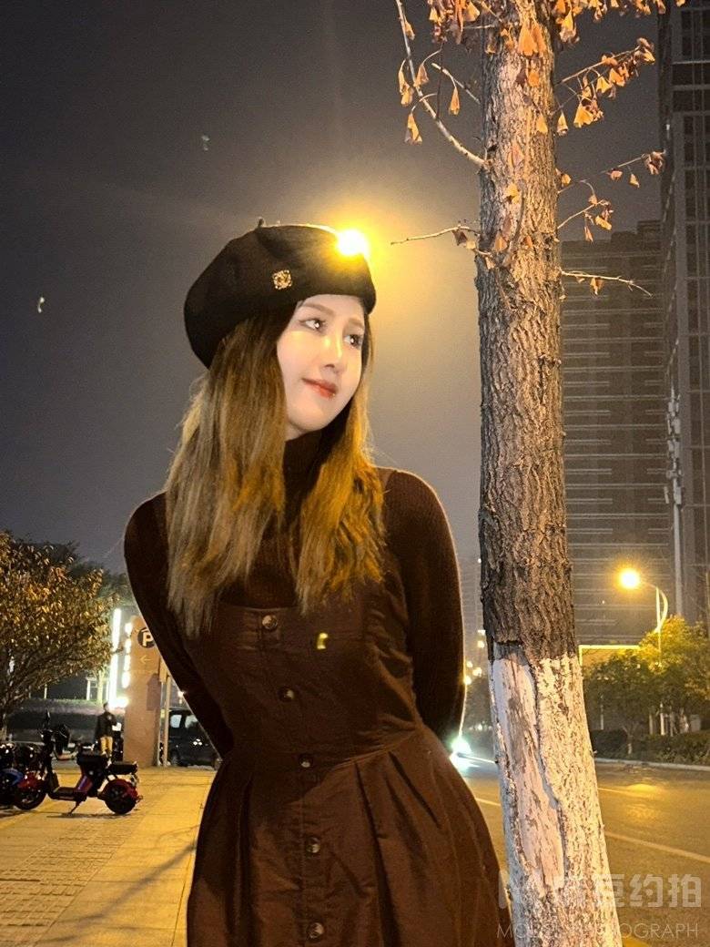 夜景模特