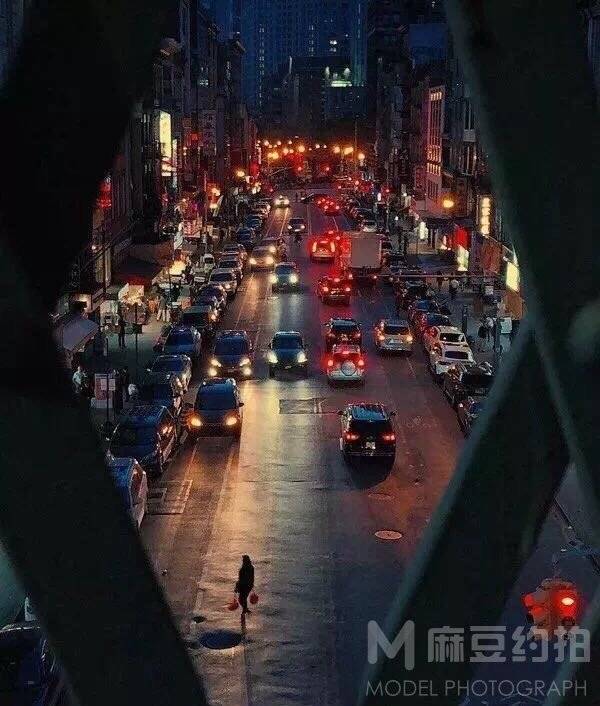夜景模特