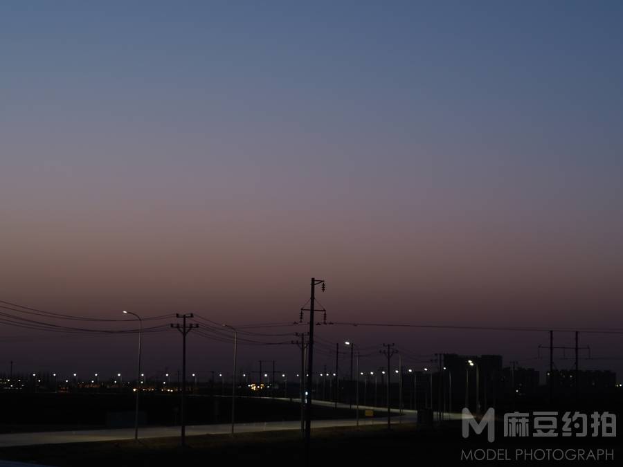 夜景模特