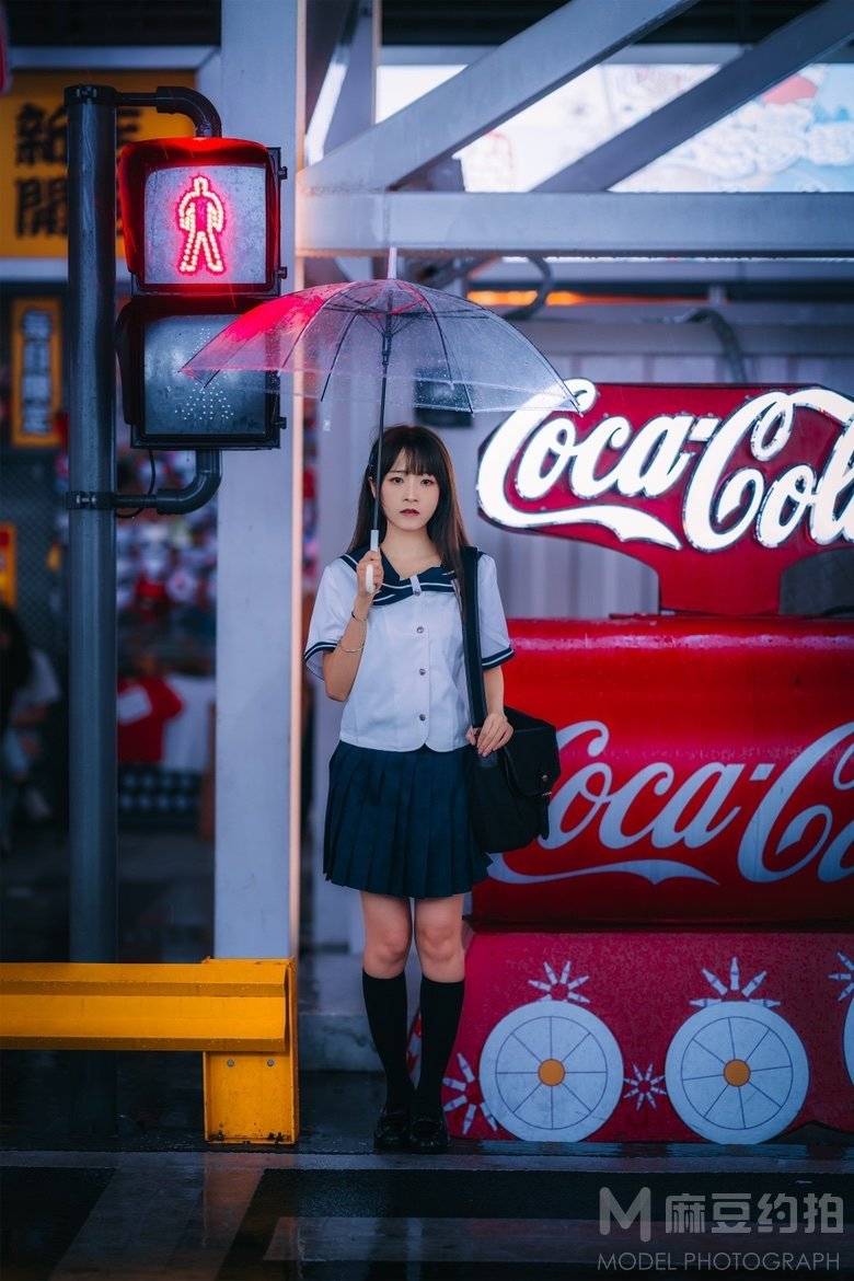 夜景模特