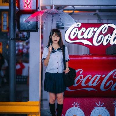 夜景模特