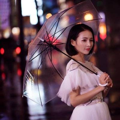 夜景模特