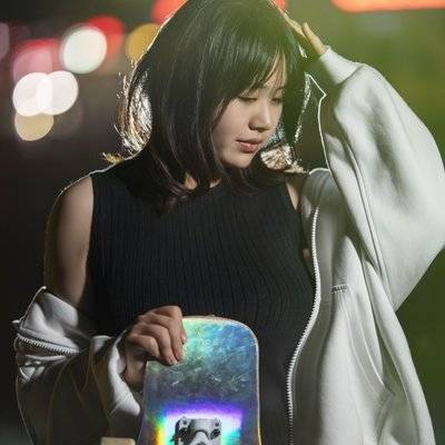 夜景模特