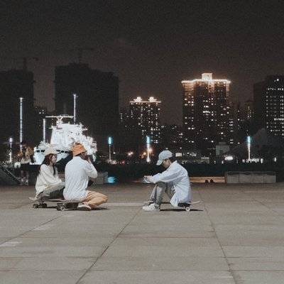 夜景模特