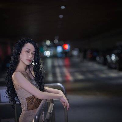 夜景模特