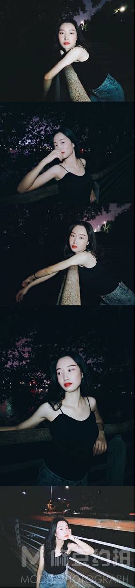 夜景模特