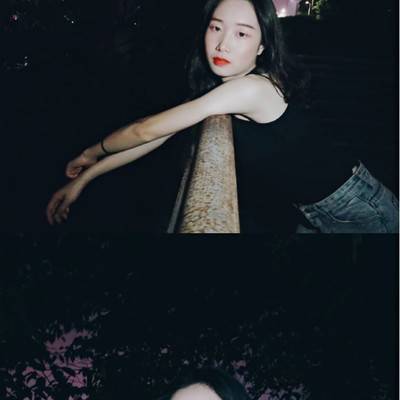 夜景模特