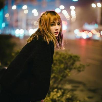 夜景模特