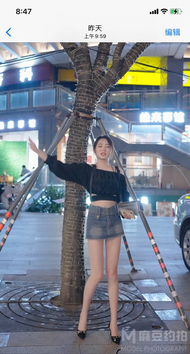夜景模特