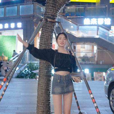 夜景模特