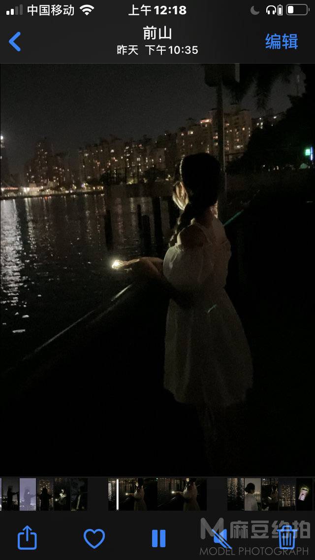 夜景模特