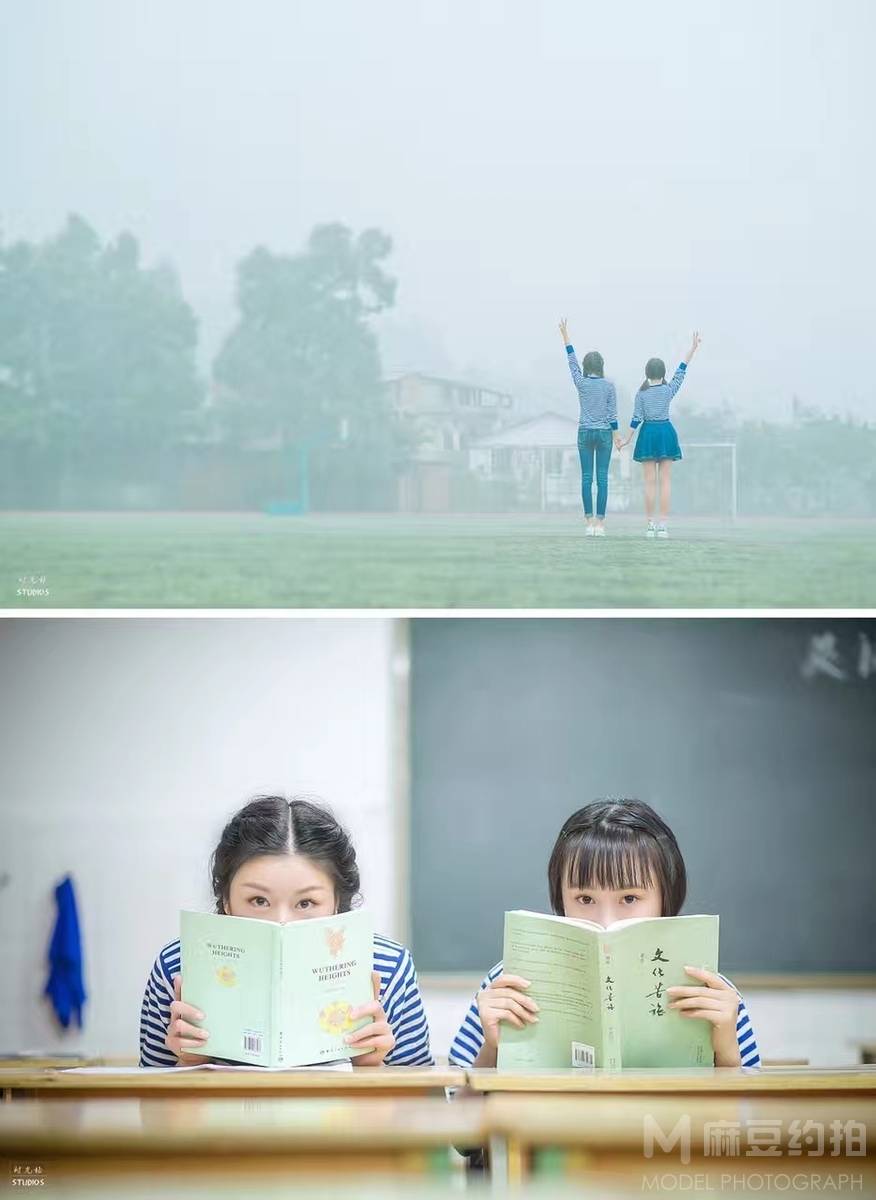 黑白模特