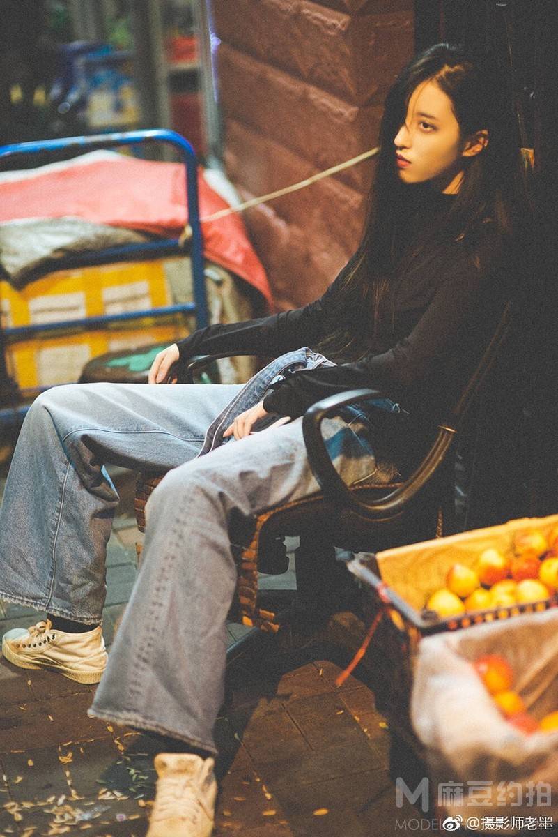 夜景模特