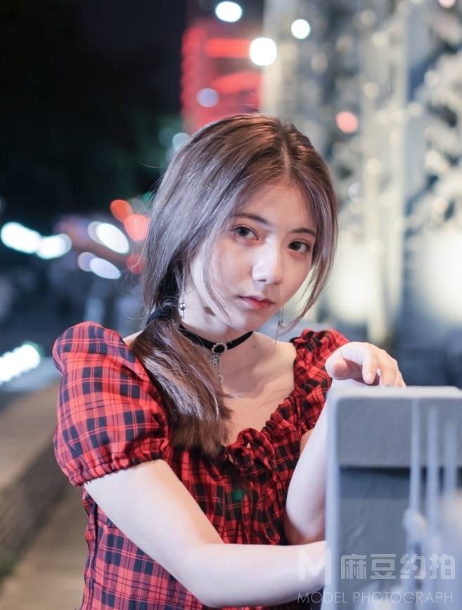 夜景模特