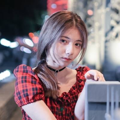 夜景模特