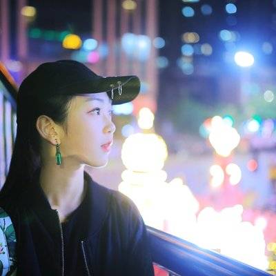 夜景模特