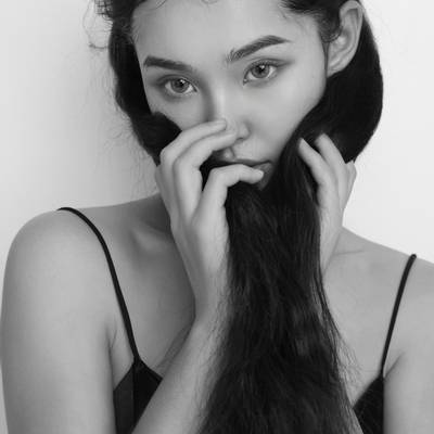 黑白模特