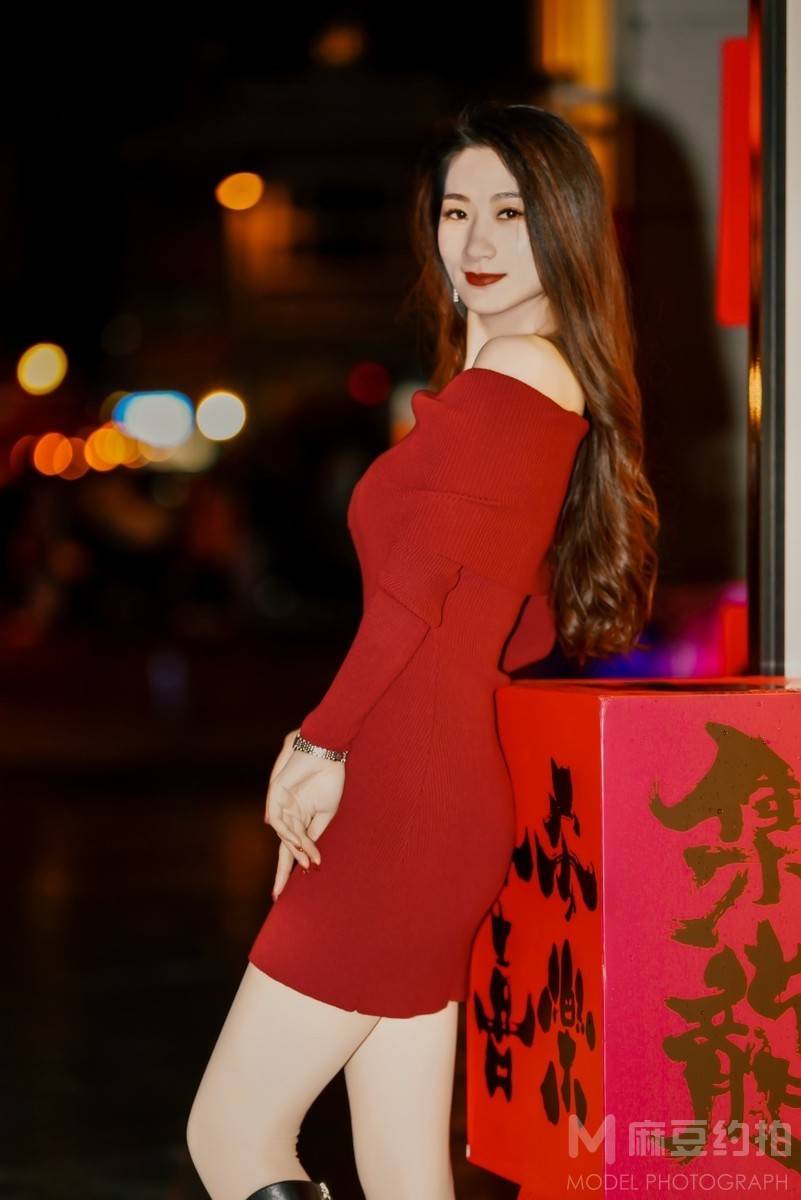 夜景模特