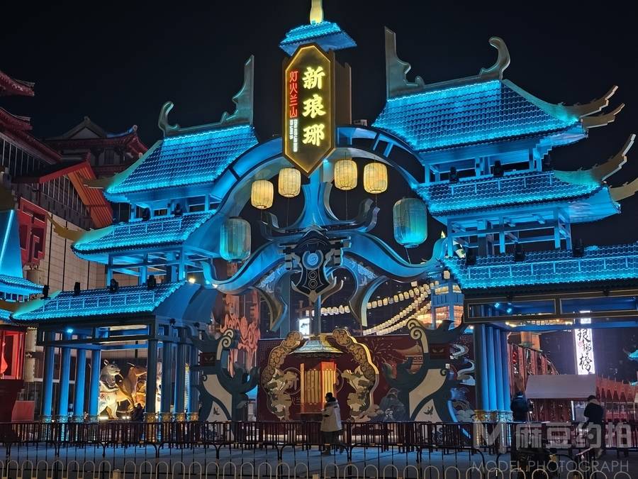 夜景模特