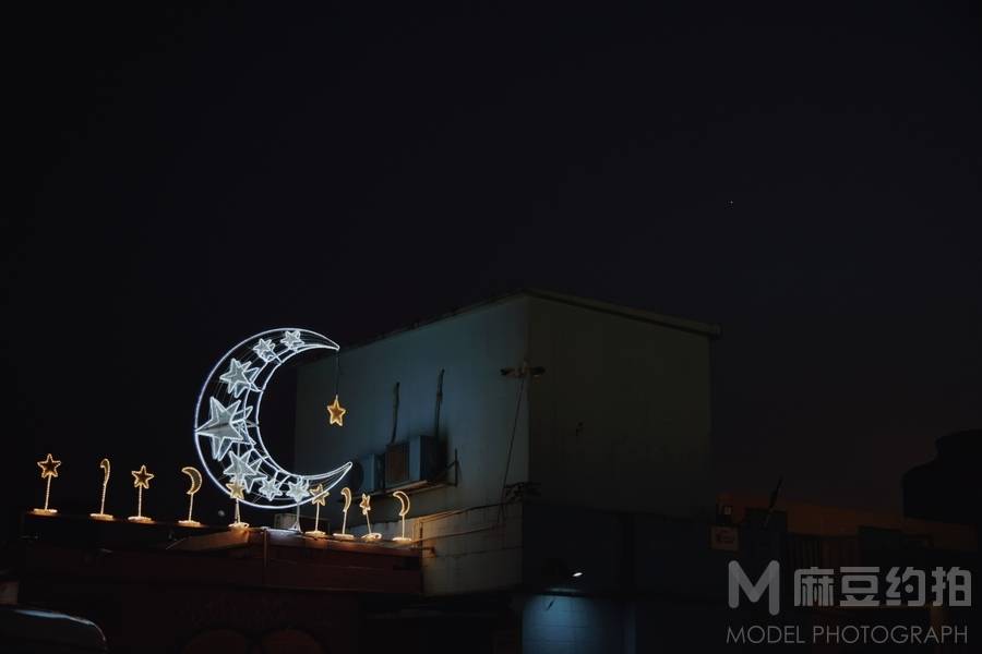 夜景模特
