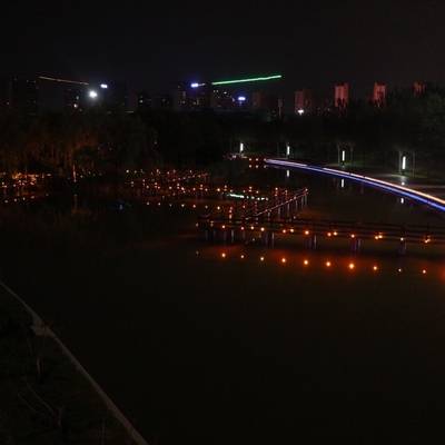 夜景模特