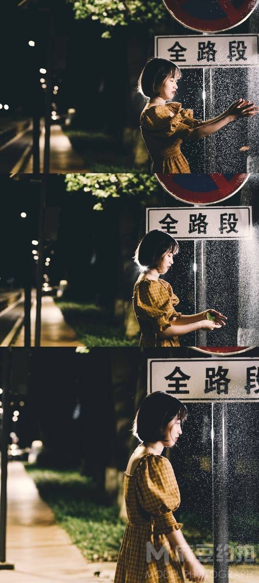 夜景模特