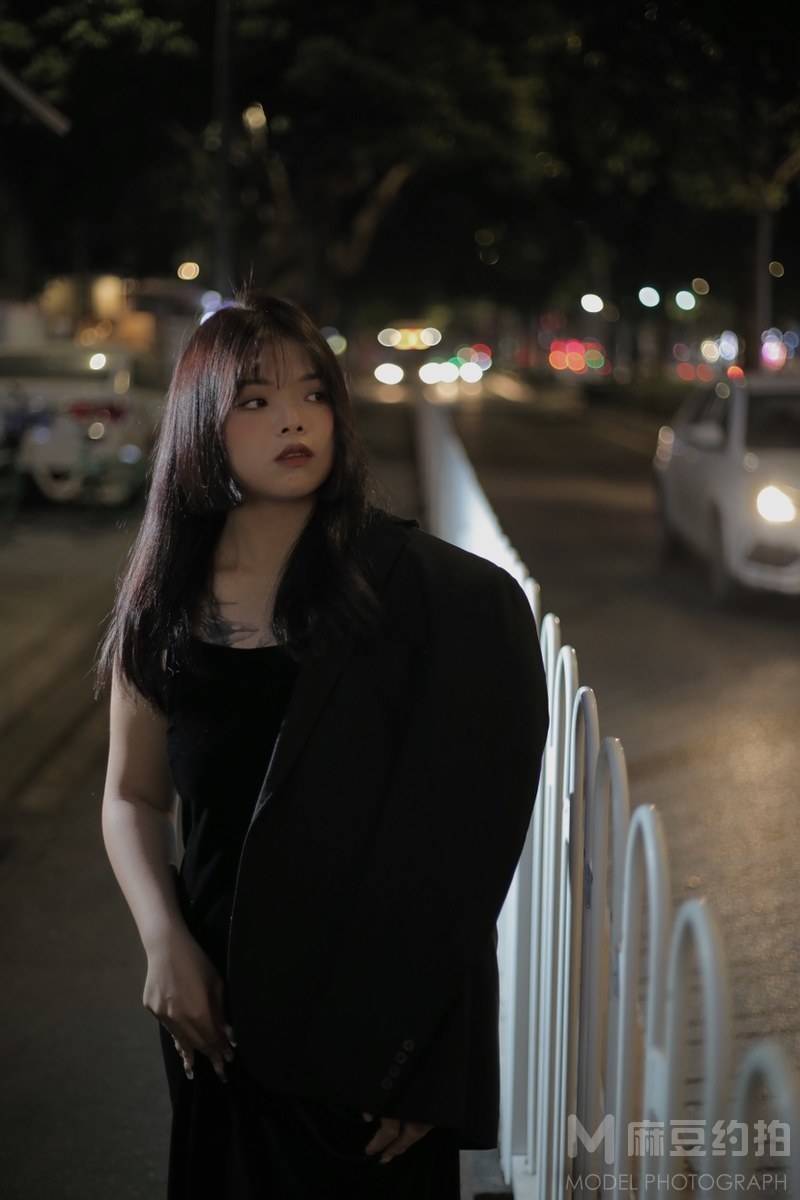 夜景模特