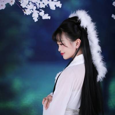 黑白模特