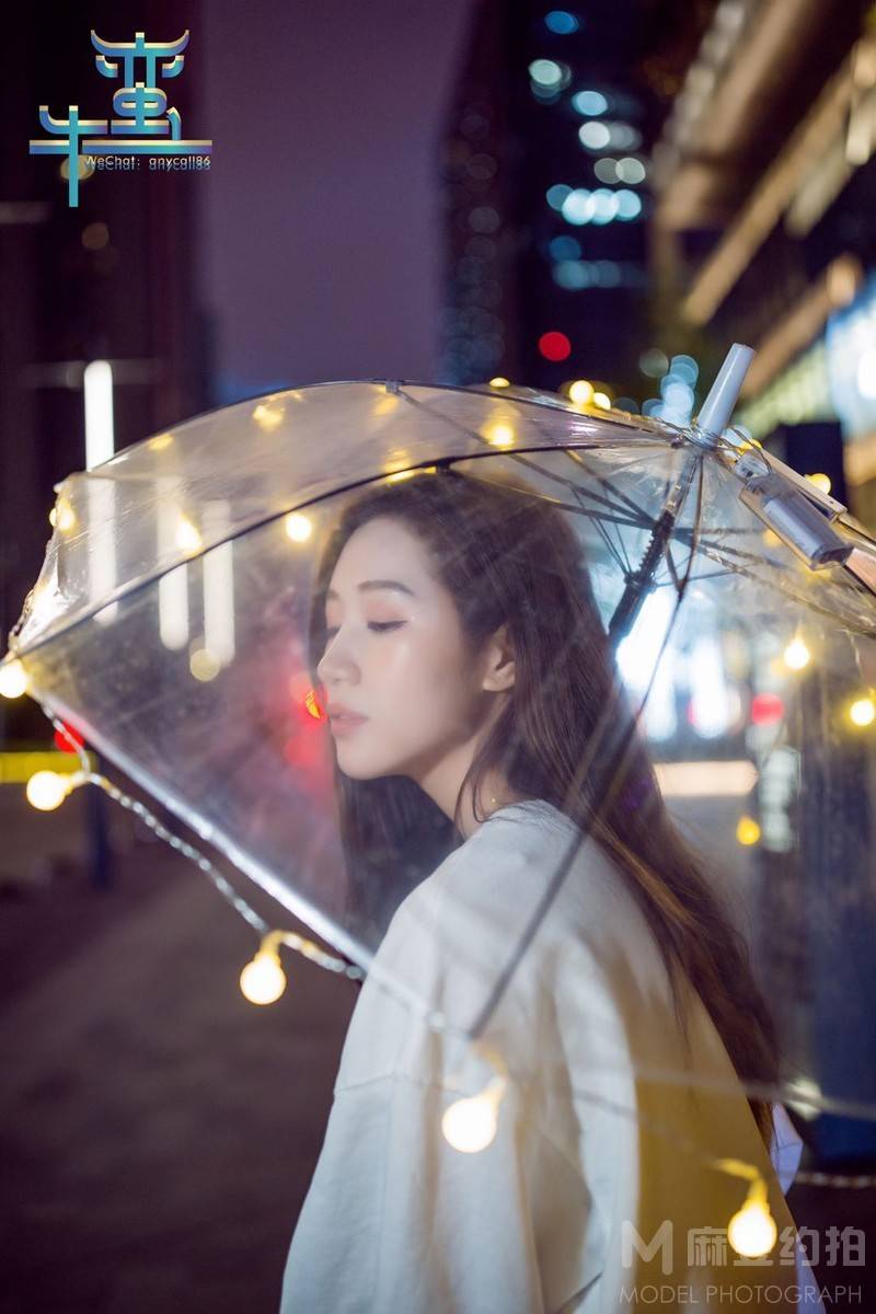 夜景模特