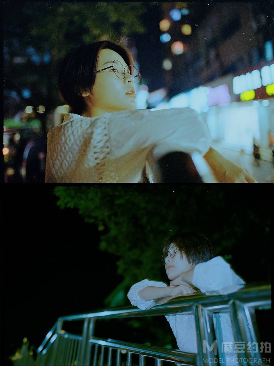 夜景模特