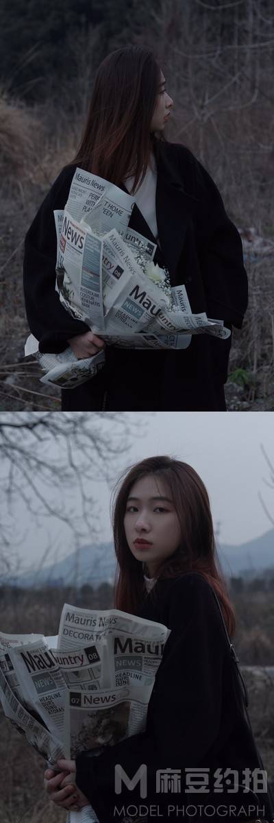 黑白模特