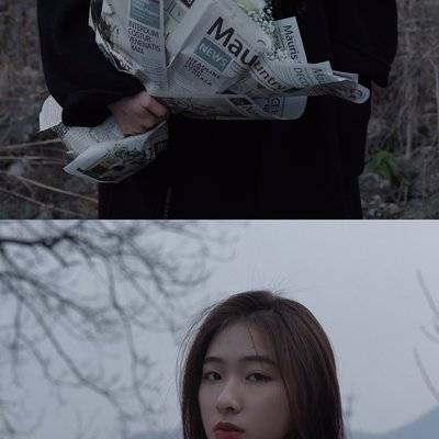 黑白模特