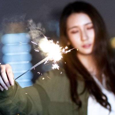 夜景模特